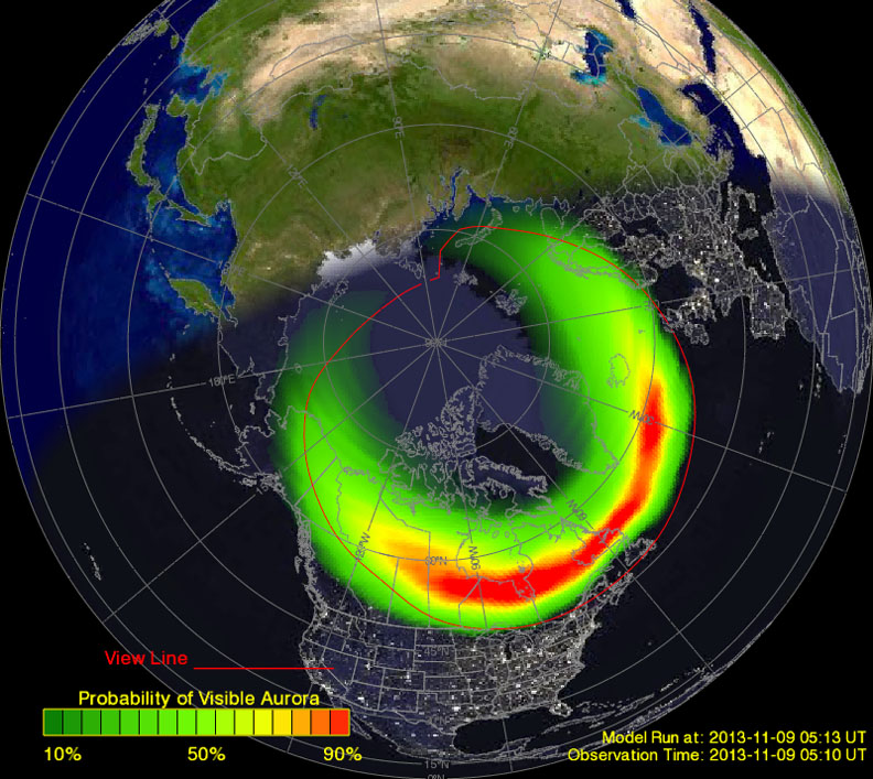 exemple d'ovale auroral