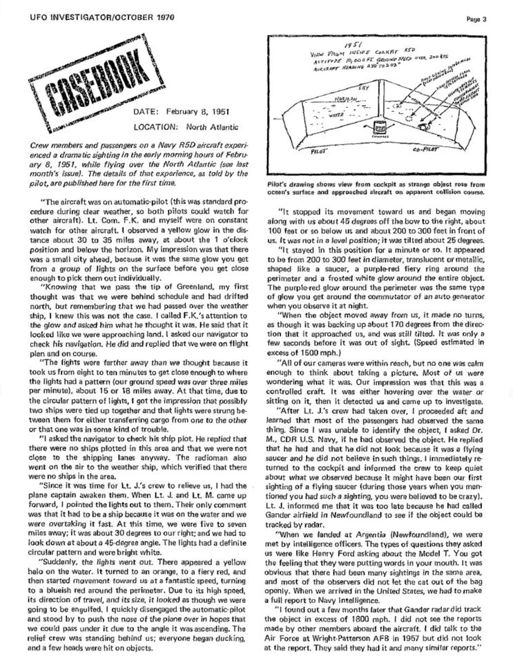 Page 3 de Ufo Investigator octobre 1970