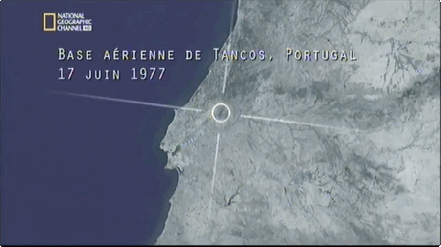 Carte : base aérienne de Tancos, Portugal, 17 juin 1977